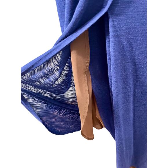 Anthropologie The Addison Story Navy Blue Boho Maxi Dress Sz Small - Picture 3 of 11